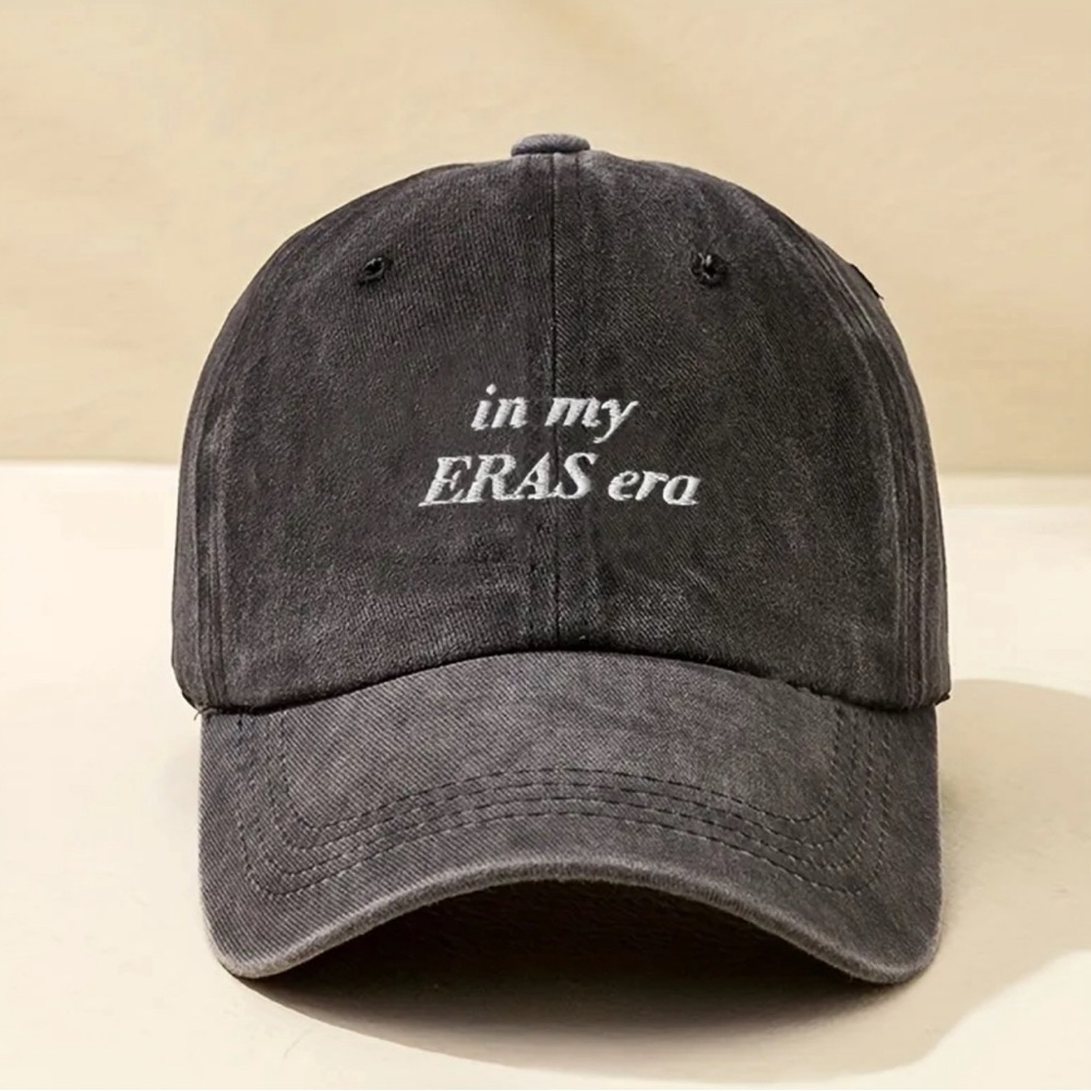 NEW! In My Eras Era Gray Baseball Hat with Adjustable Band Taylor Swift Tour